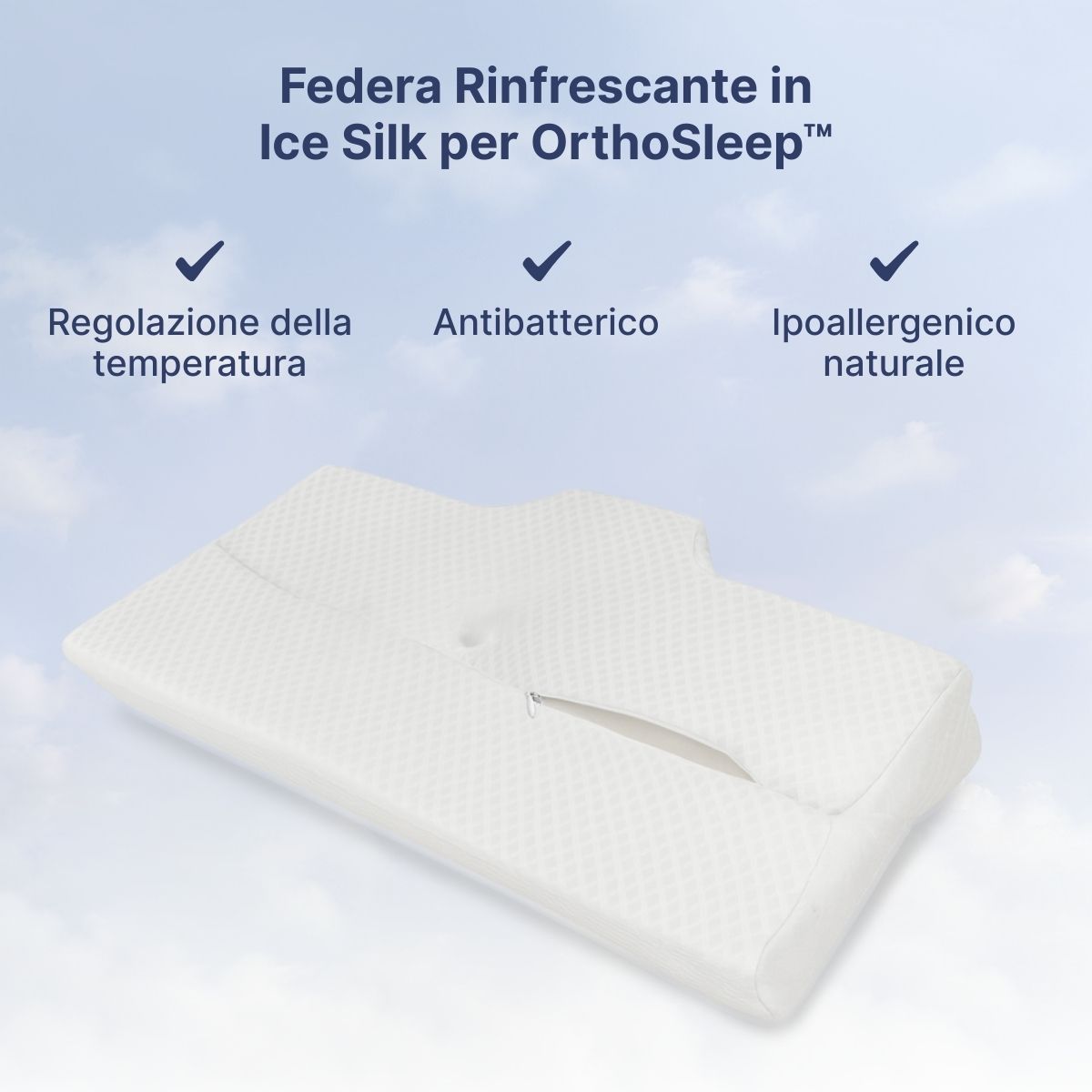 Federa Rinfrescante in Ice Silk per OrthoSleep™