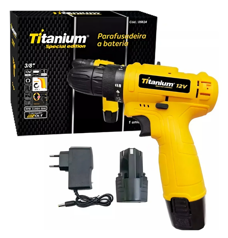 Kit Jogo De Ferramentas 129pcs + Parafusadeira Furadeira 12v