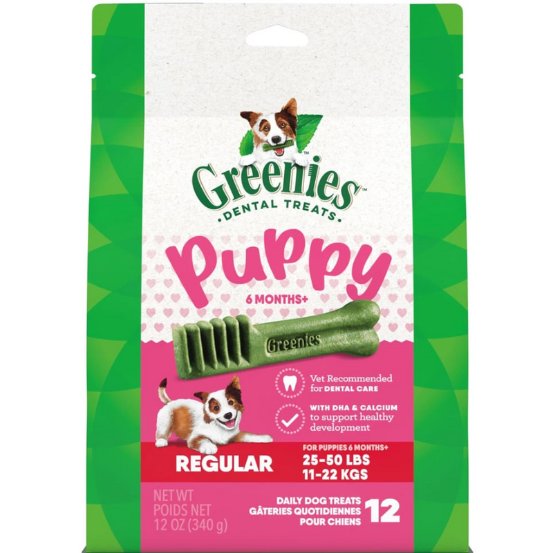 Dog Treats Greenies Puppy Dental tamanho normal 340g