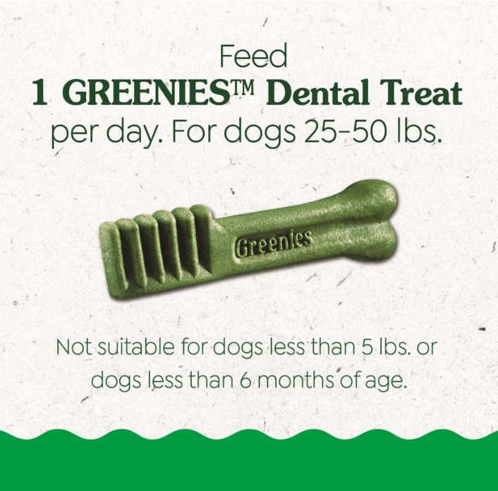 Dog Treats Greenies Puppy Dental tamanho normal 340g