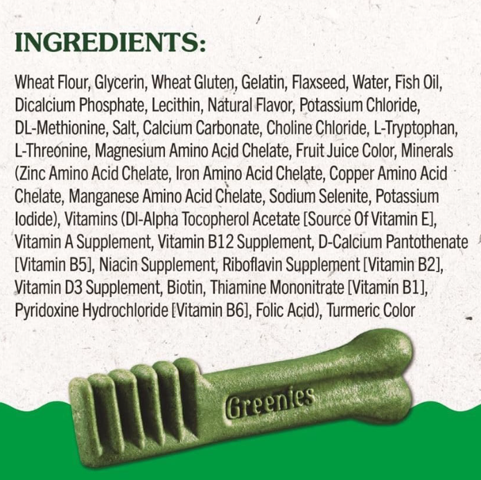 Dog Treats Greenies Puppy Dental tamanho normal 340g