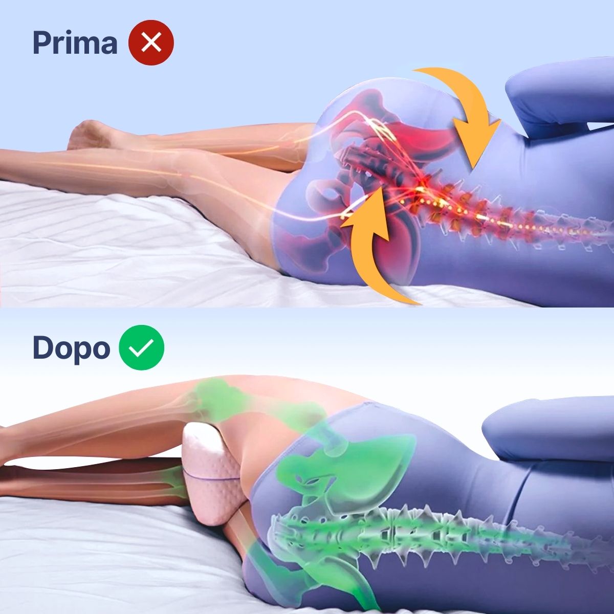 OrthoHip™ – Cuscino per Fianchi, Sciatica e Gambe